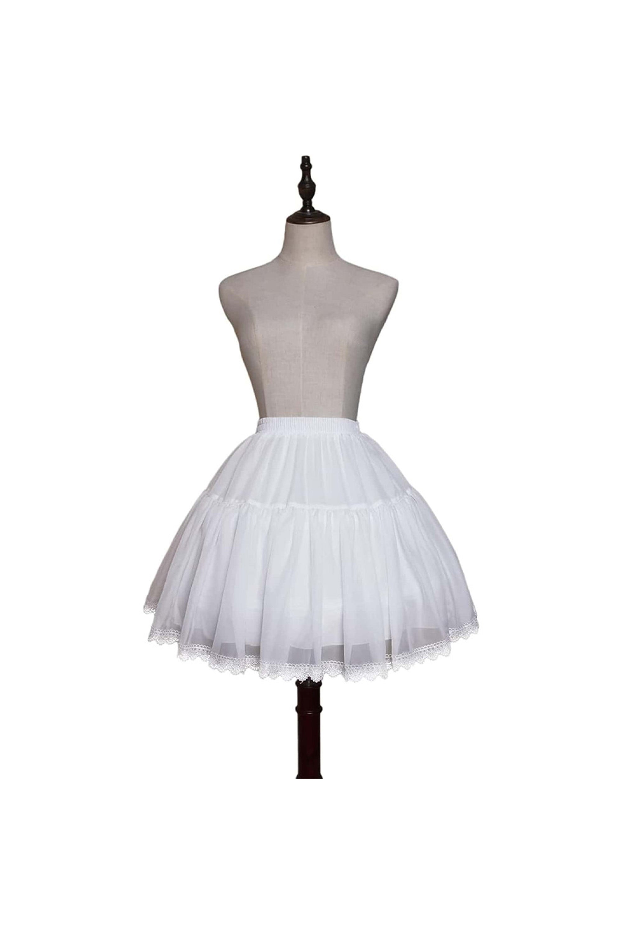A-line Knee-Length Adjustable Petticoat DUNTERY A-line Knee-Length Adjustable Petticoat DUNTERY