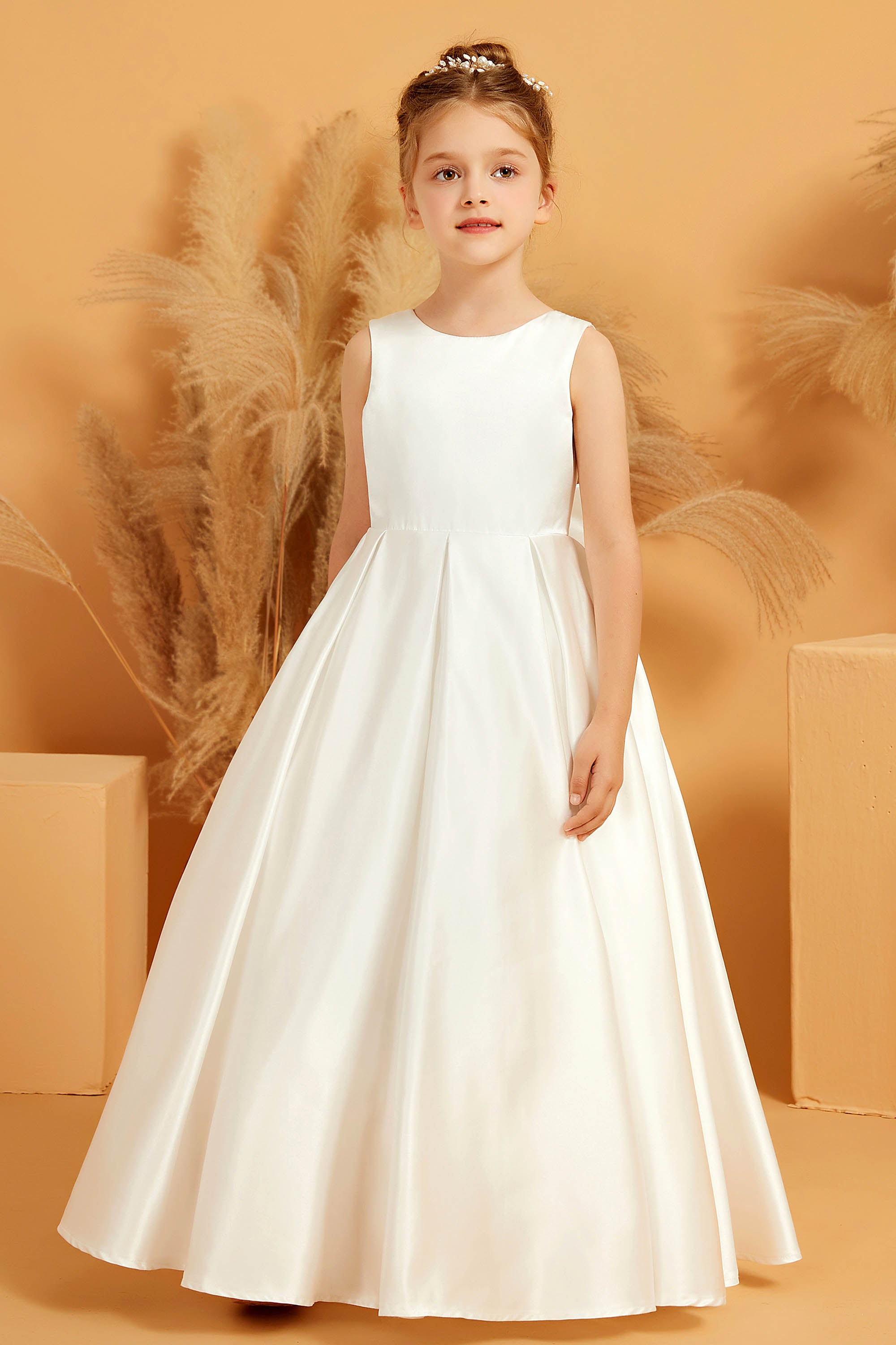 ecru bridesmaid dress Mismatched Ivory Cream Simple Slit Column Long Bridesmaid Dresses ,CB0256 main image 0