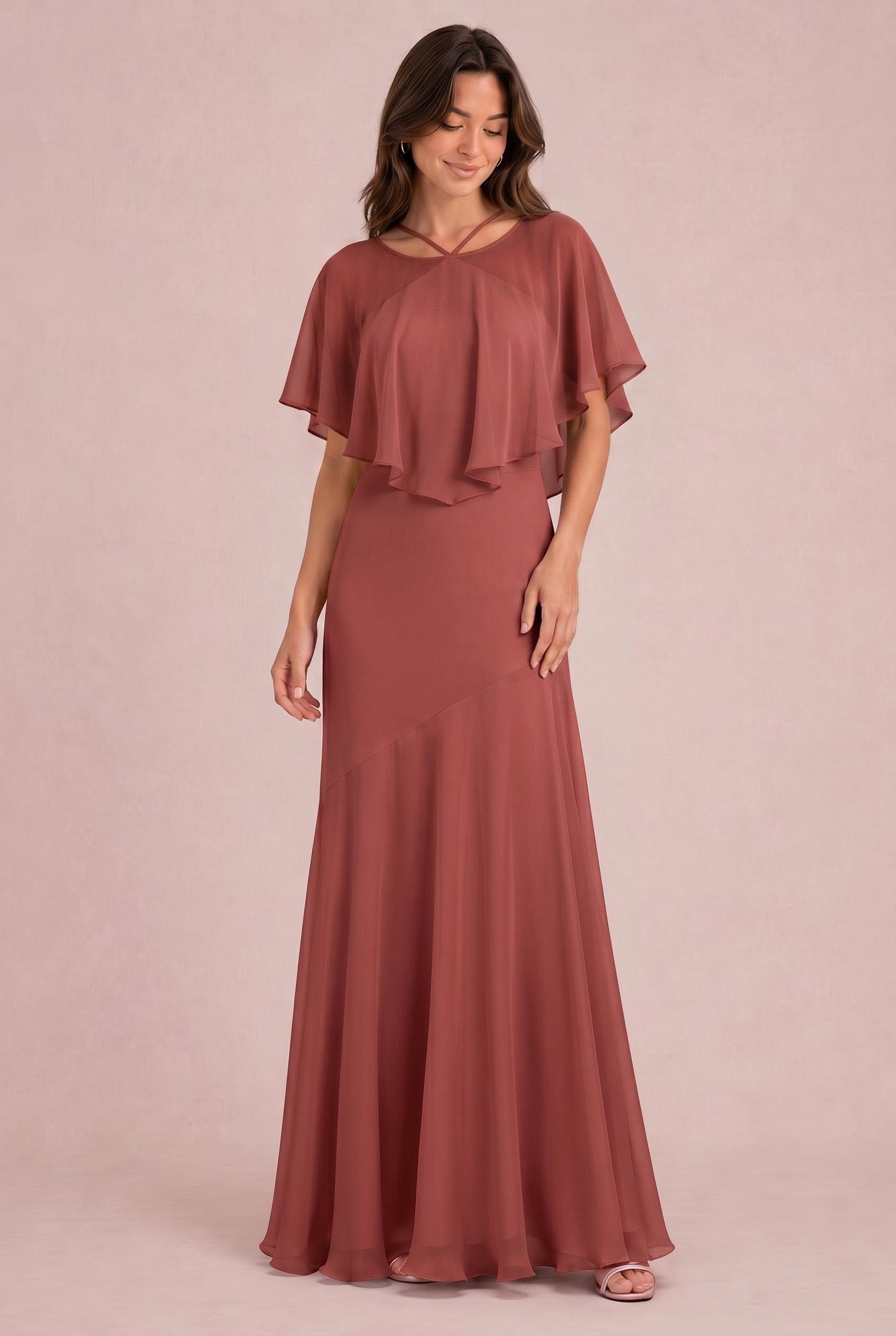 Chiffon Mermaid Bridesmaid Dress