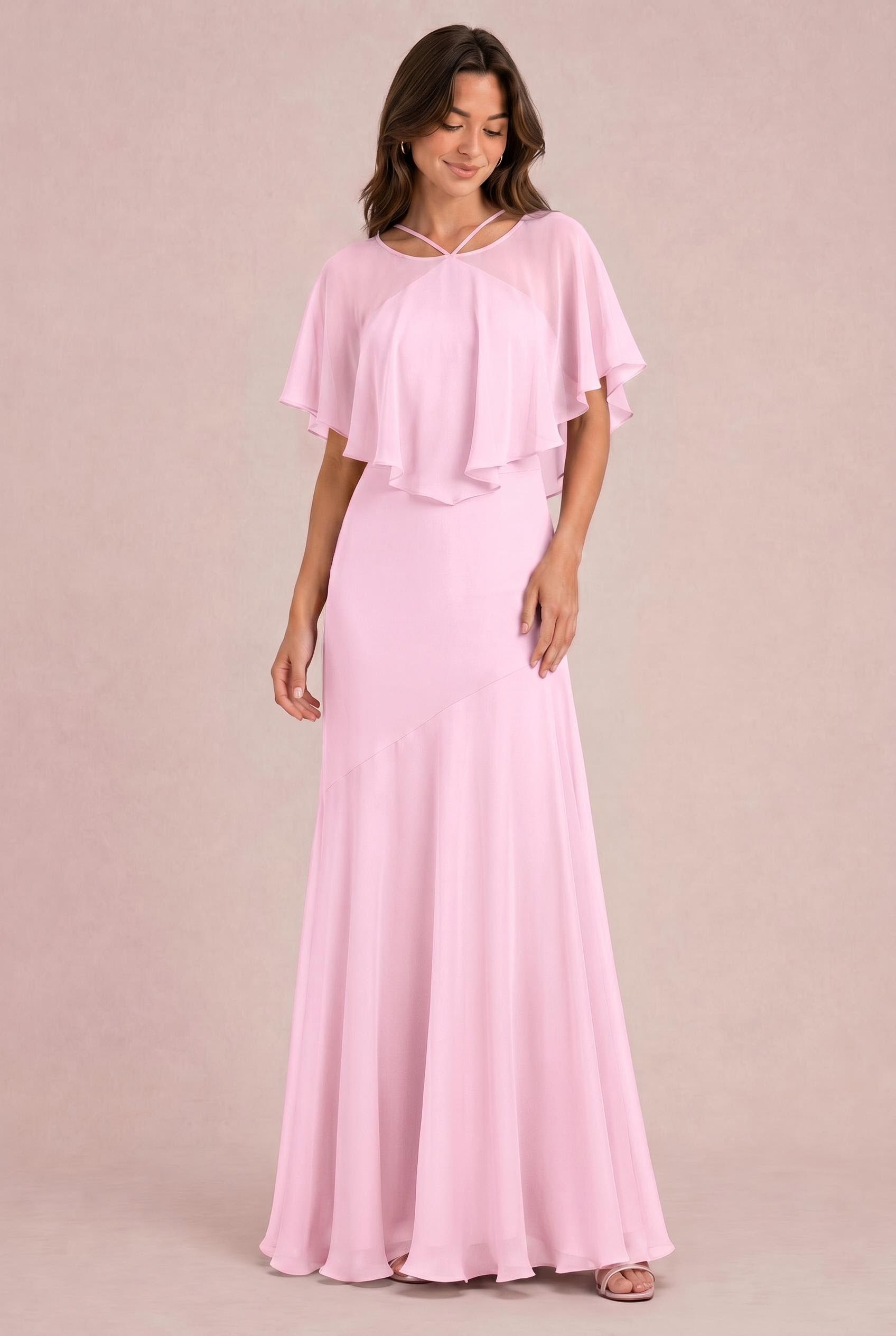Chiffon Mermaid Bridesmaid Dress