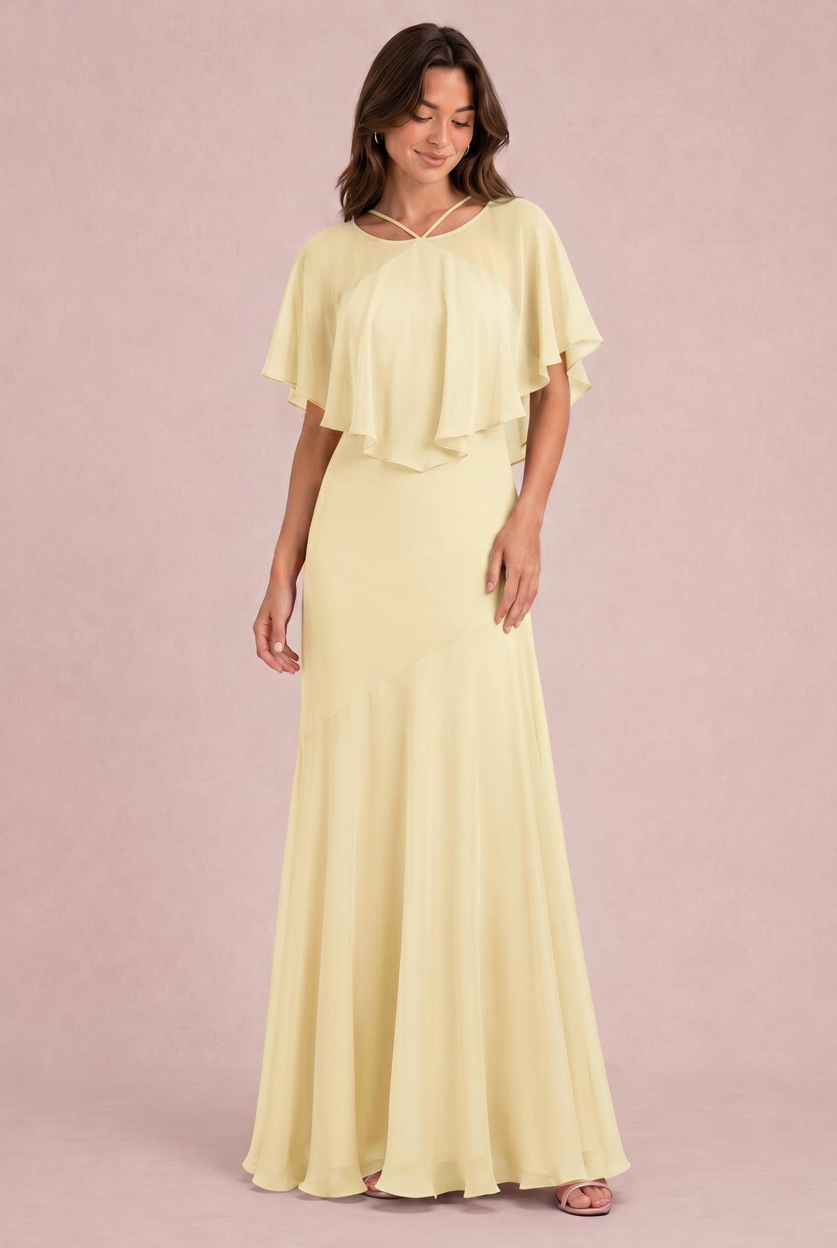 Chiffon Mermaid Bridesmaid Dress