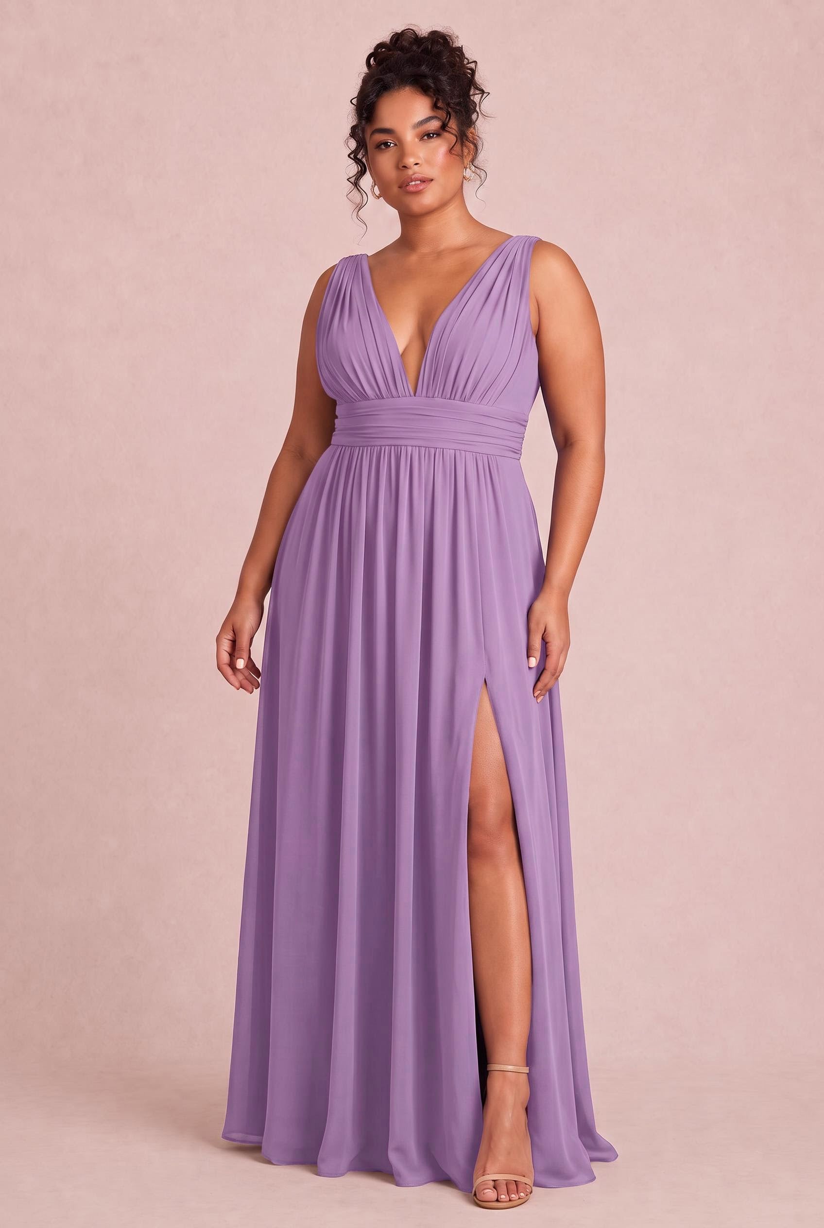 Plus Size A-Line Bridesmaid Dress