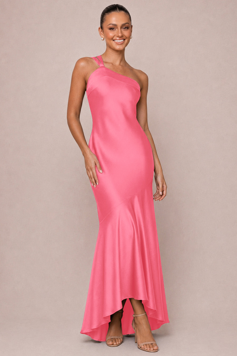 Matte Satin Mermaid Bridesmaid Dress