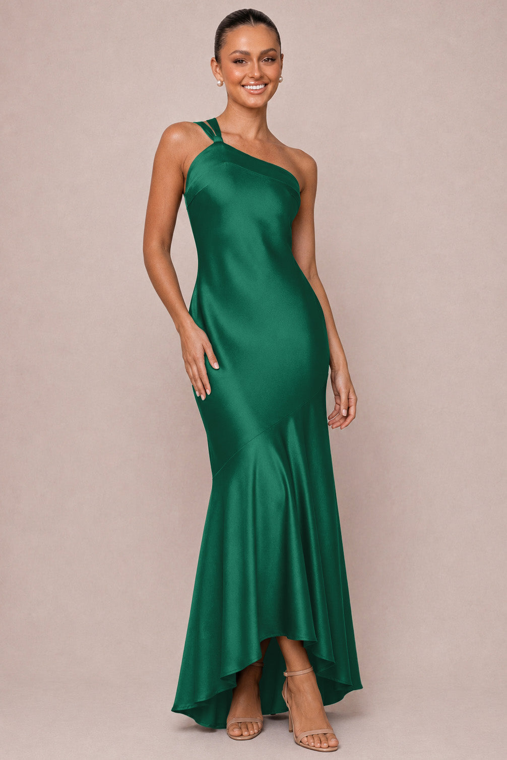 Matte Satin Mermaid Bridesmaid Dress
