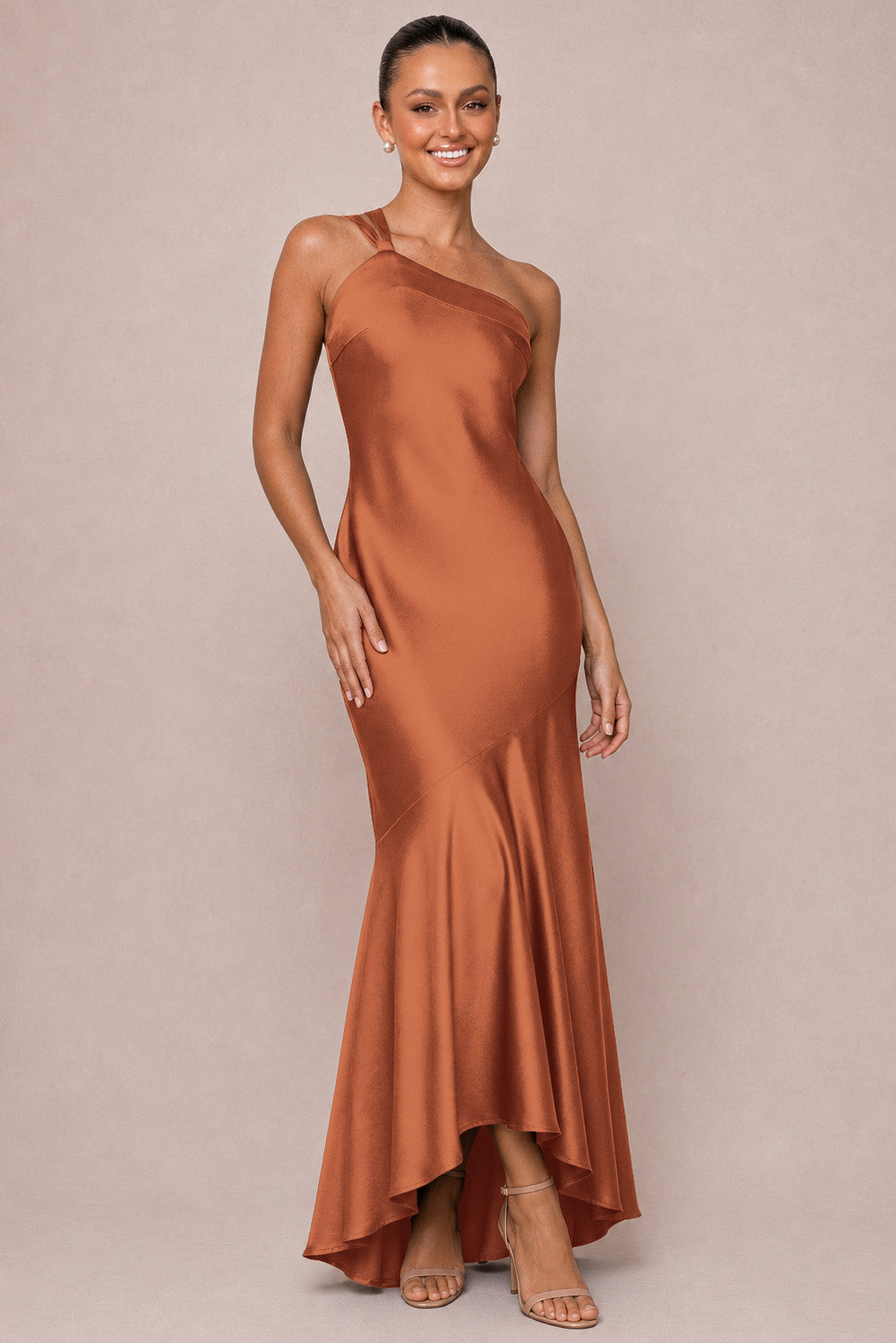 Matte Satin Mermaid Bridesmaid Dress
