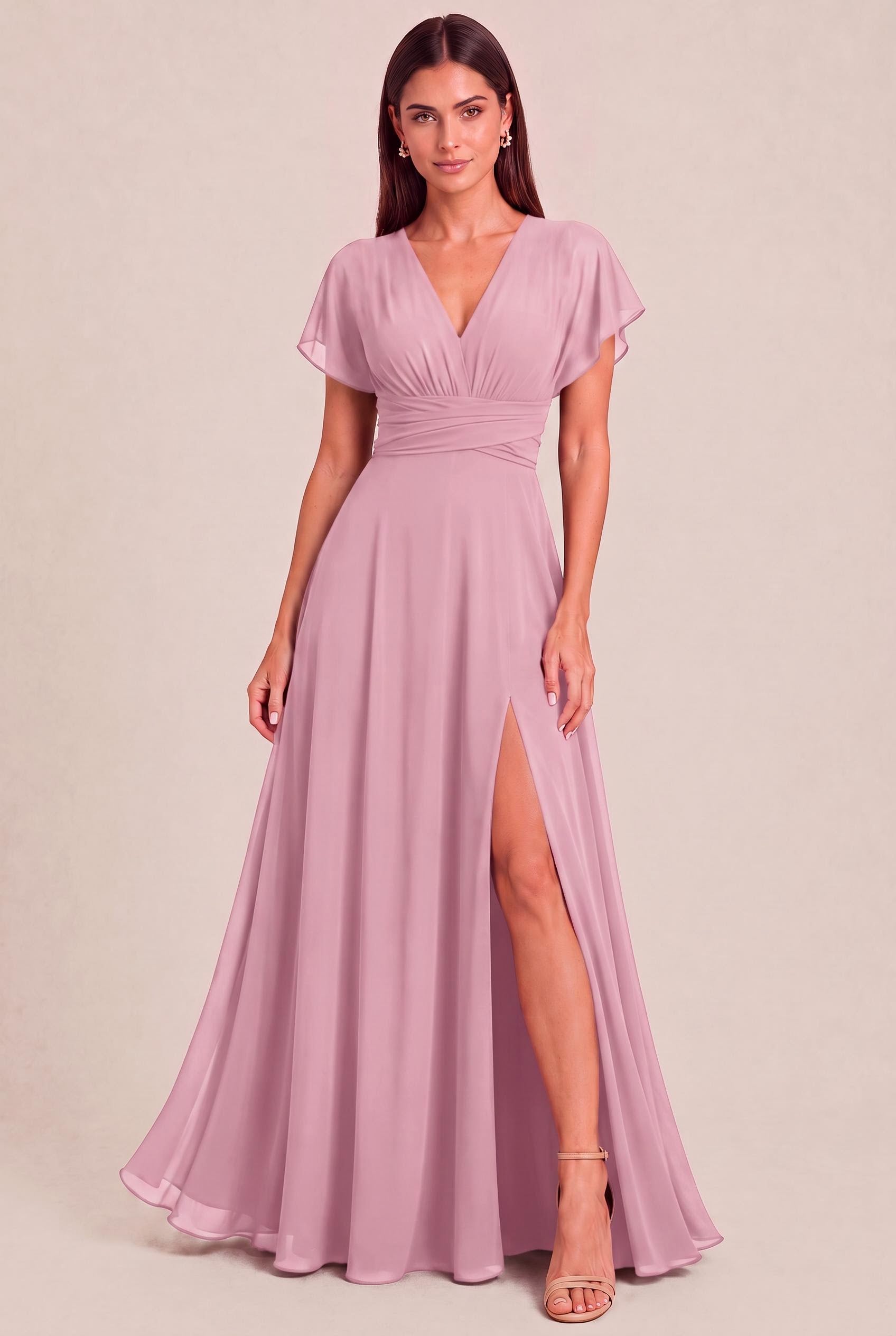 Convertible Chiffon A-Line Bridesmaid Dress
