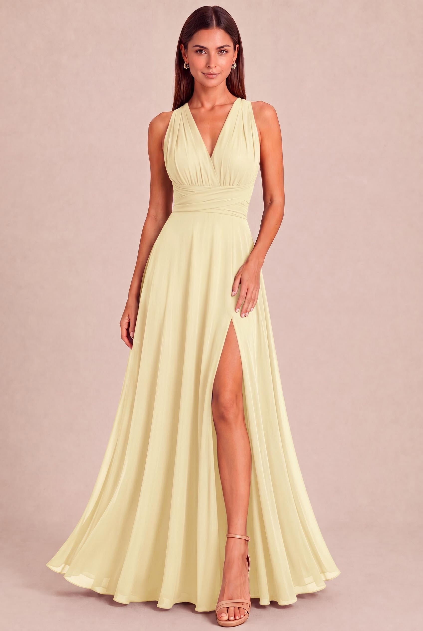 Convertible Chiffon A-Line Bridesmaid Dress