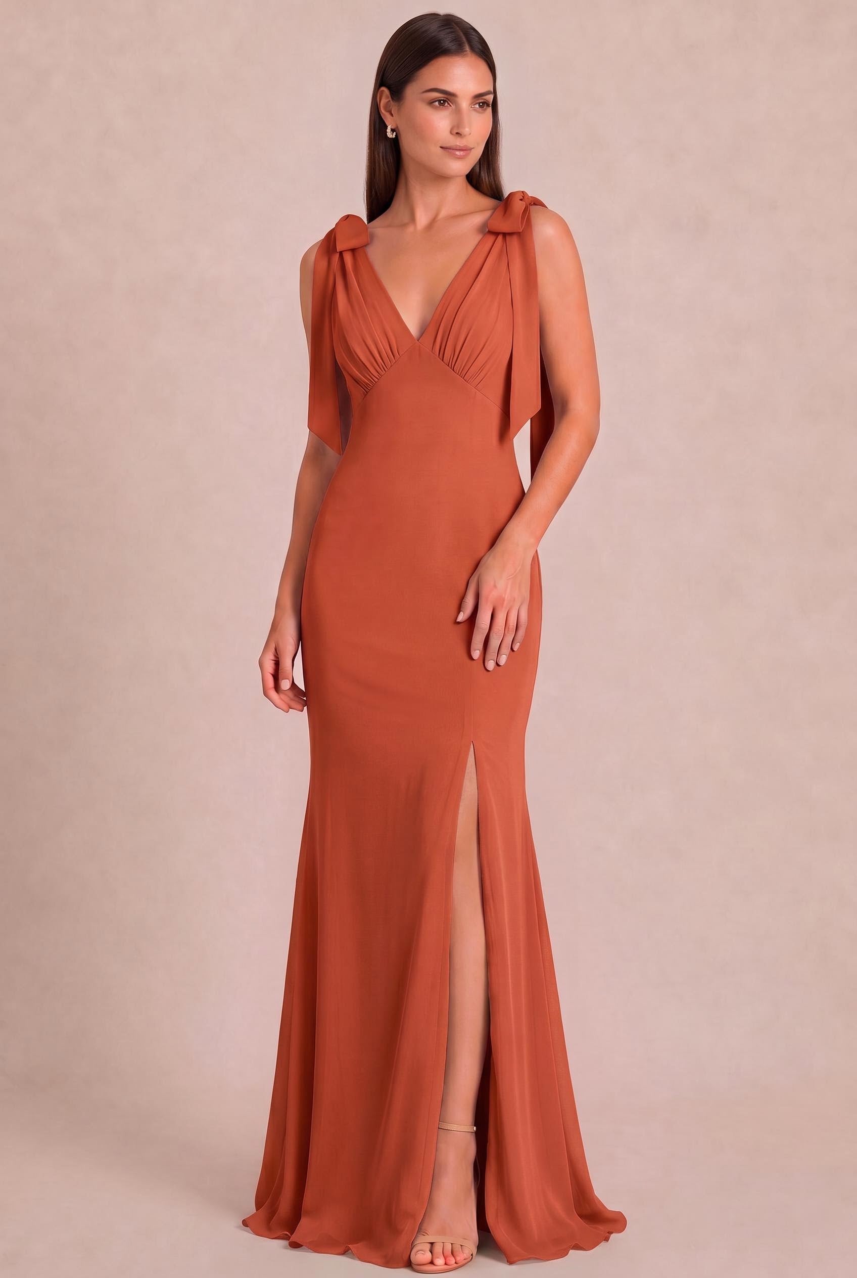 Chiffon Mermaid Bridesmaid Dress