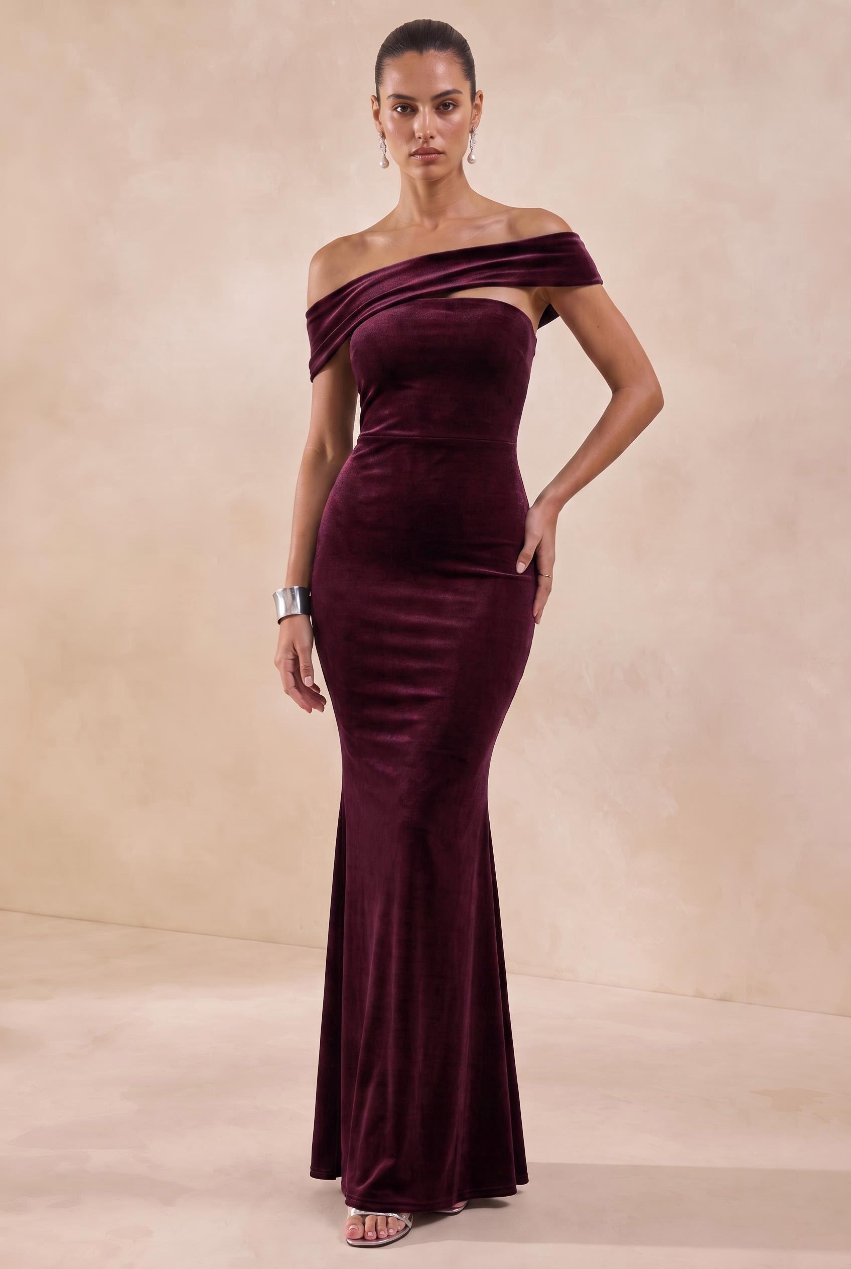Velvet Mermaid Maxi Dresses