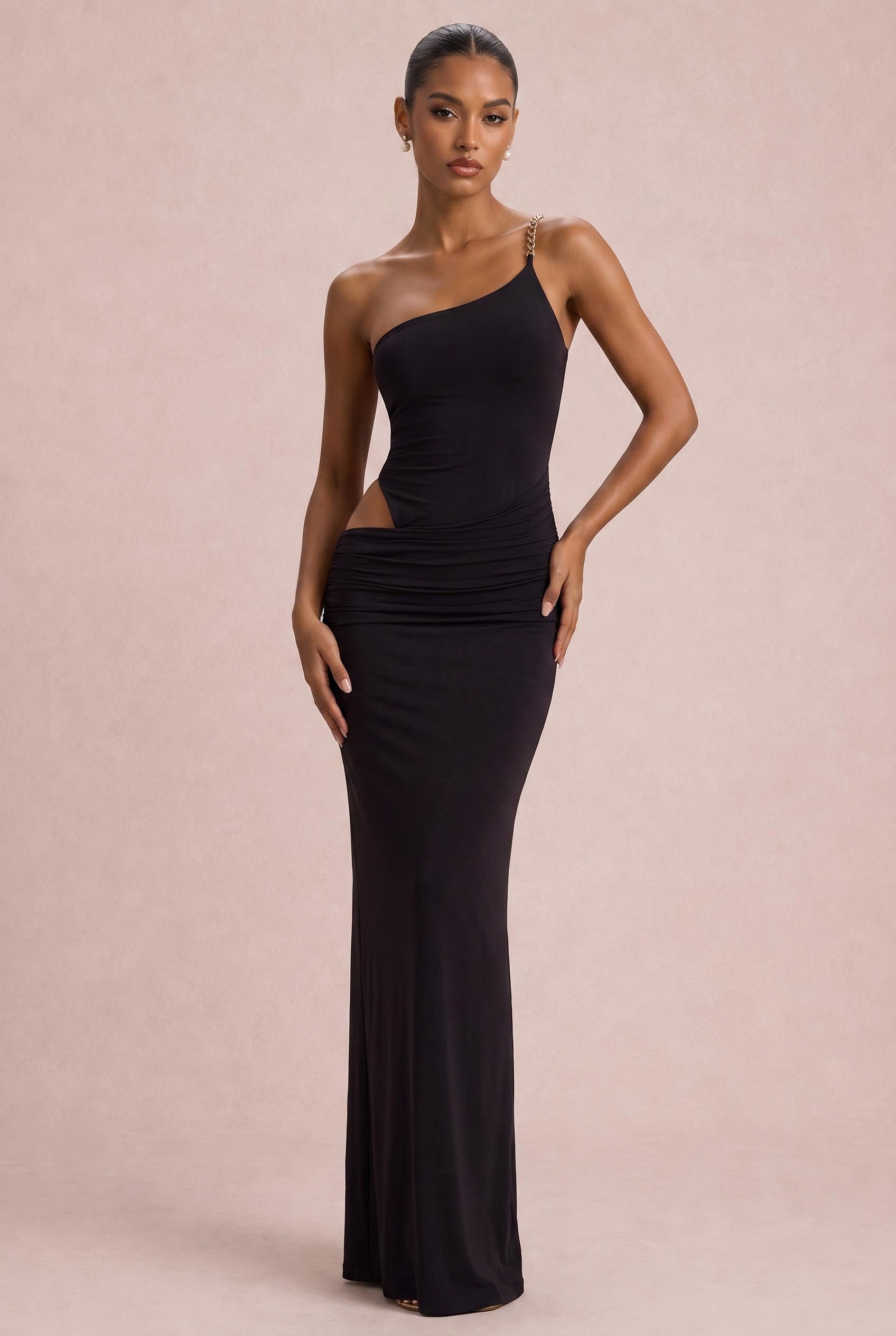 One Shoulder Bodycon Bridesmaid Dress