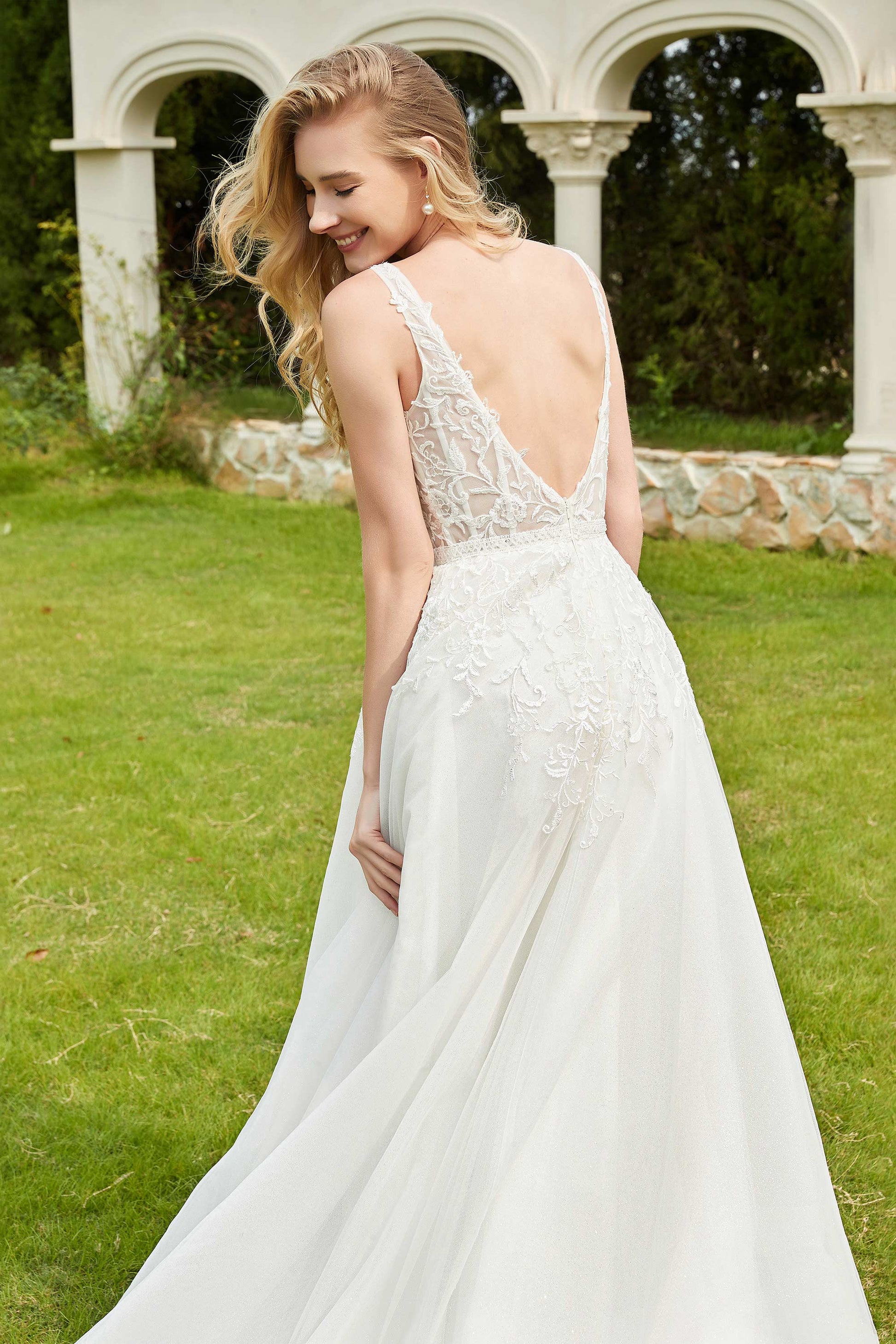 ruched tulle wedding dress 44273PI: Detachable Ruched Tulle Shawl