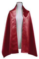 Burgundy-Satin-Shawl