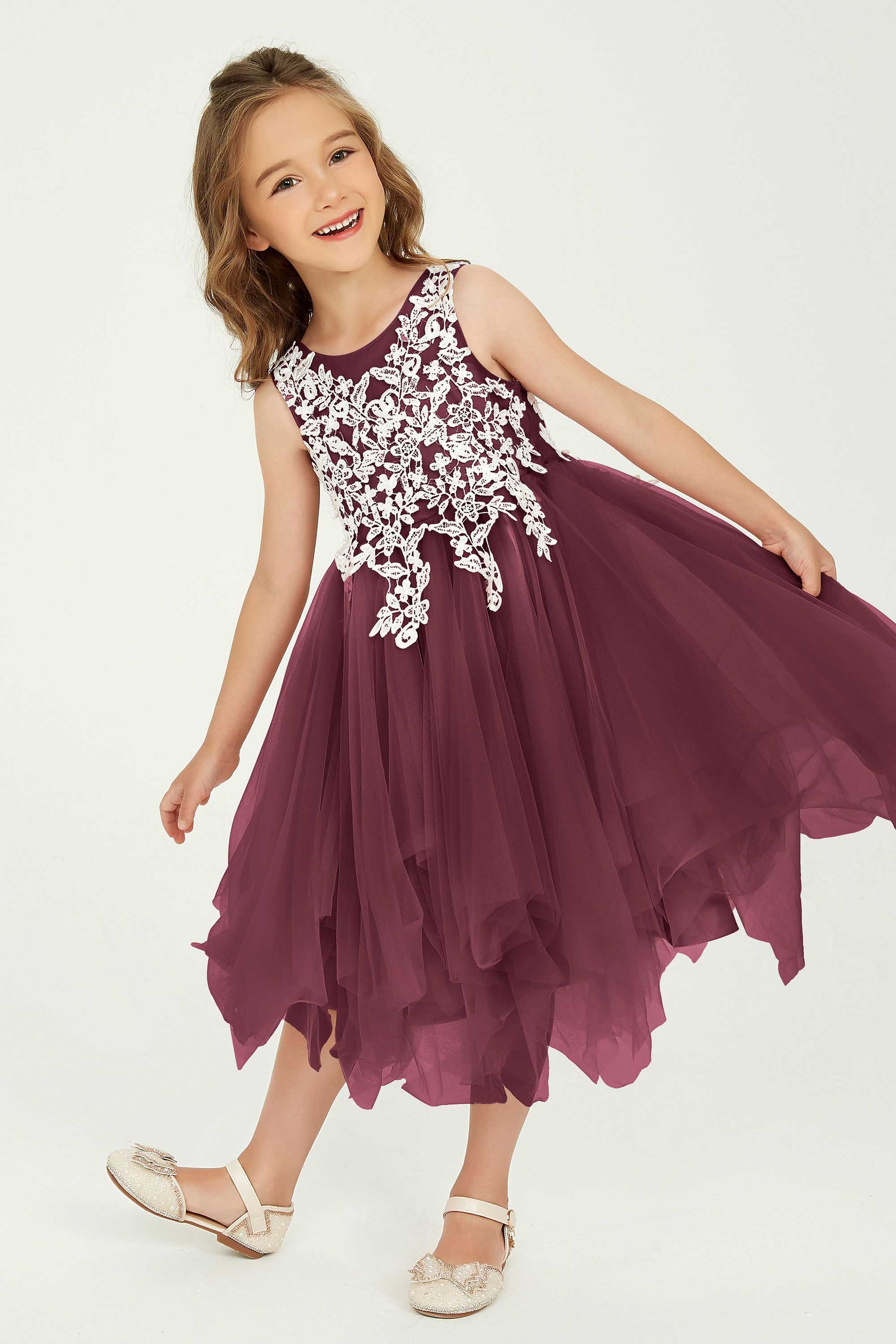 junior bridesmaid short dresses Short A-Line One Shoulder Flower Girl Dresses Chiffon Junior Bridesmaid Dress