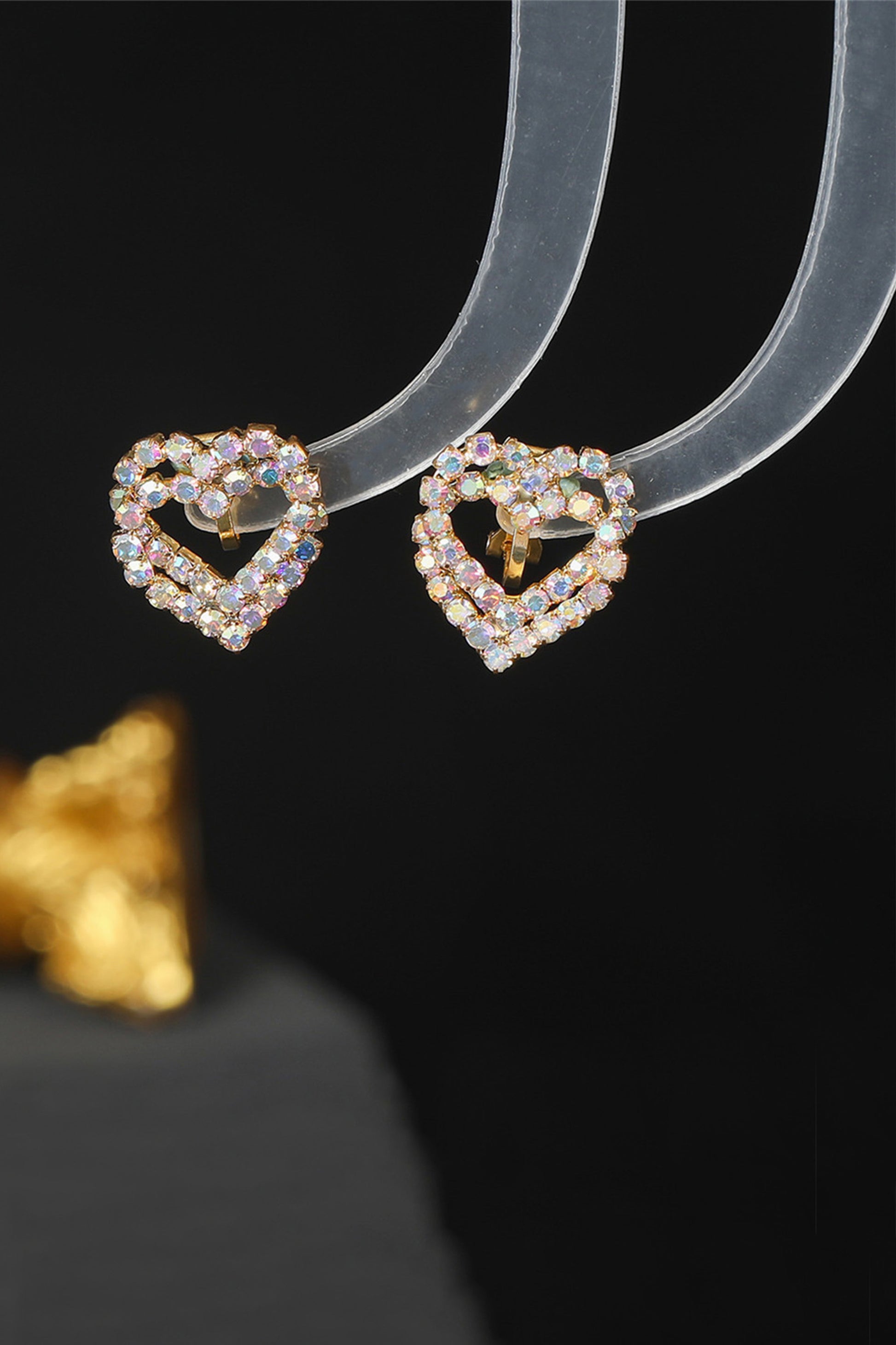 Piercing ombelico cuore bianco opale in argento con cristalli bianchi Piercing ombelico cuore bianco opale in argento con cristalli bianchi
