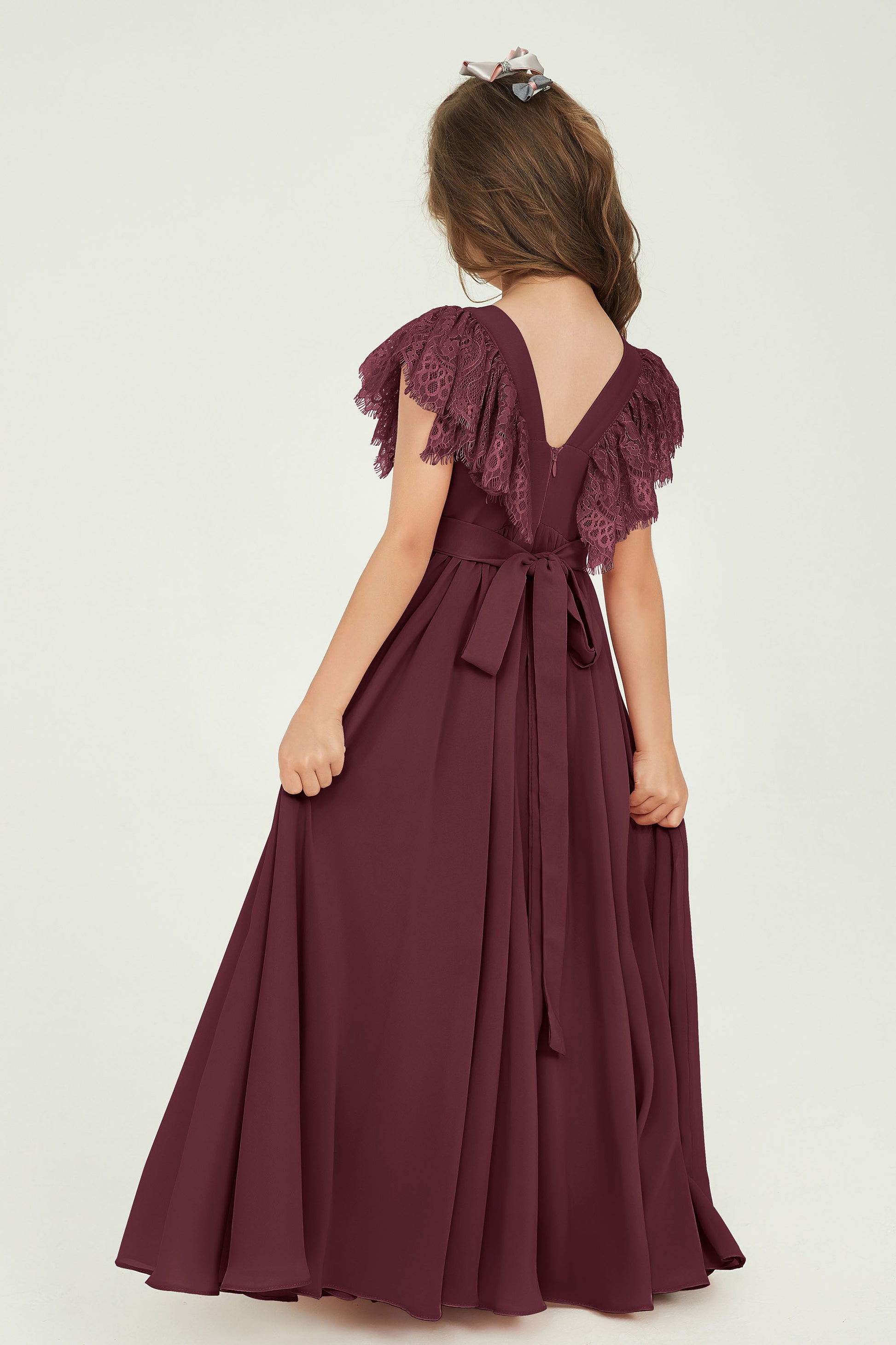 terracotta junior bridesmaid dresses S / TERRACOTTA / Standard Production