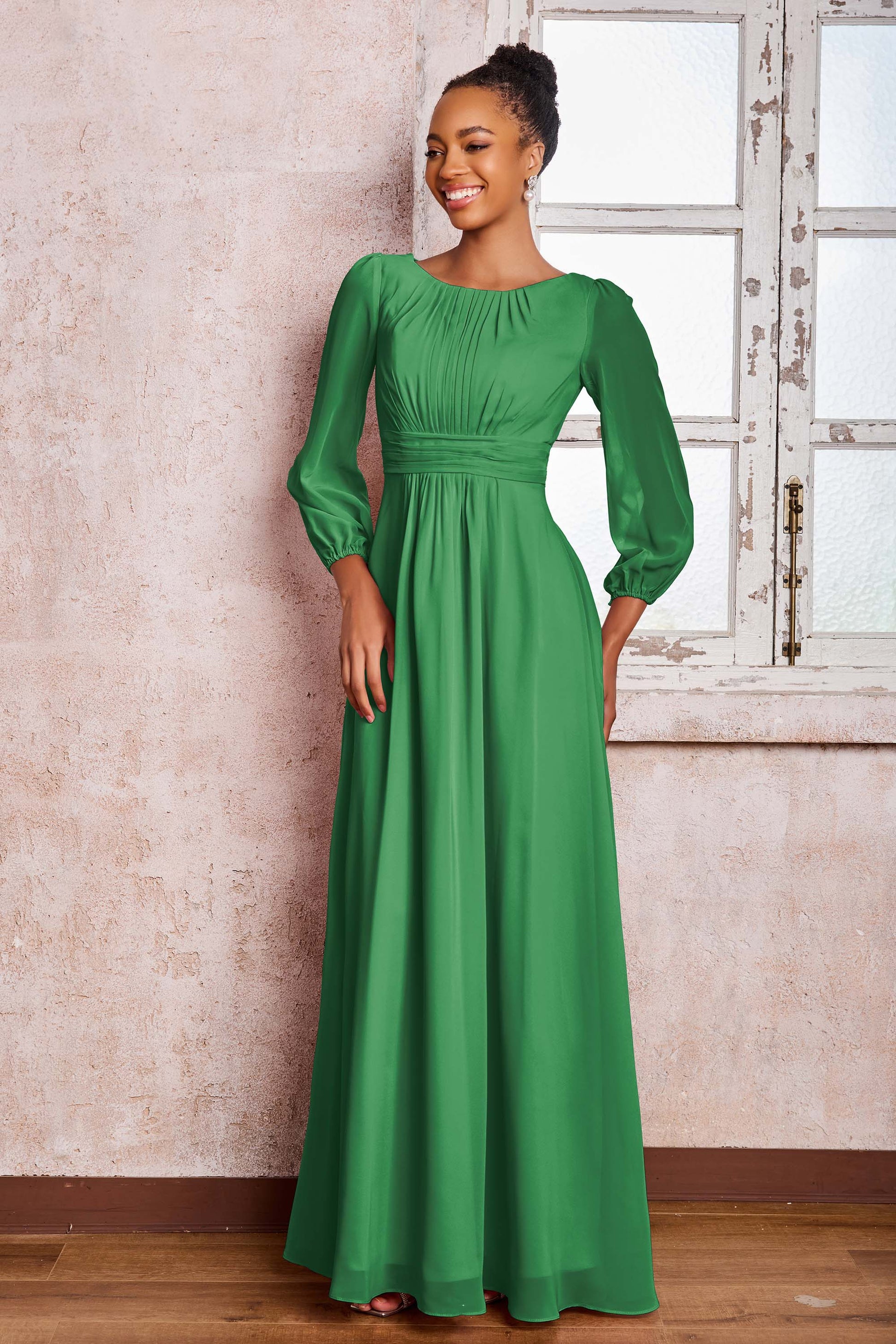 knee length dresses for ladies Duntery Bridesmaid Dress Long Sleeves Chiffon A-Line Maxi Dress, Dark-Green knee length dresses for ladies Duntery Bridesmaid Dress Long Sleeves Chiffon A-Line Maxi Dress, Dark-Green