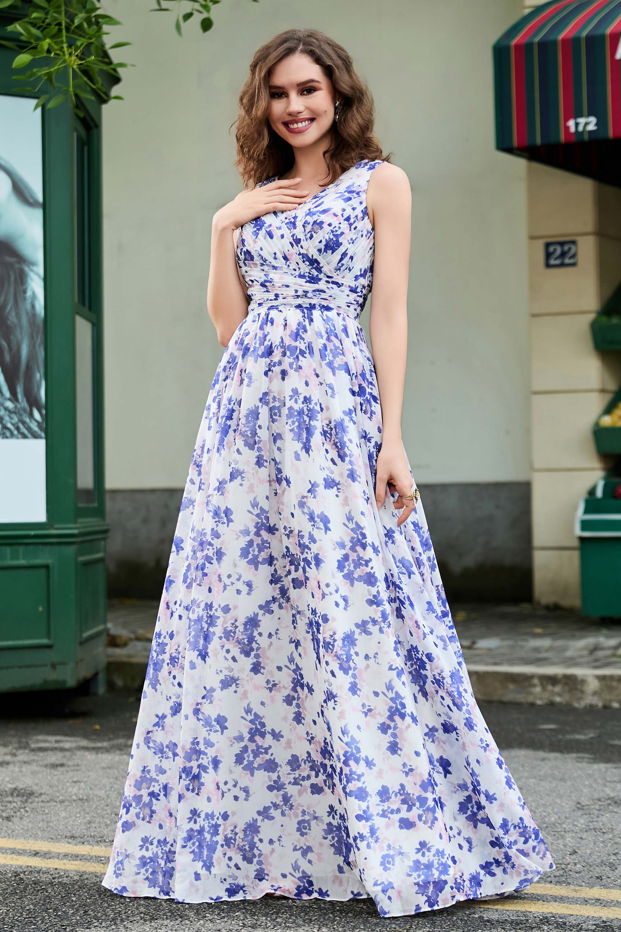 [Violet Floral Print]