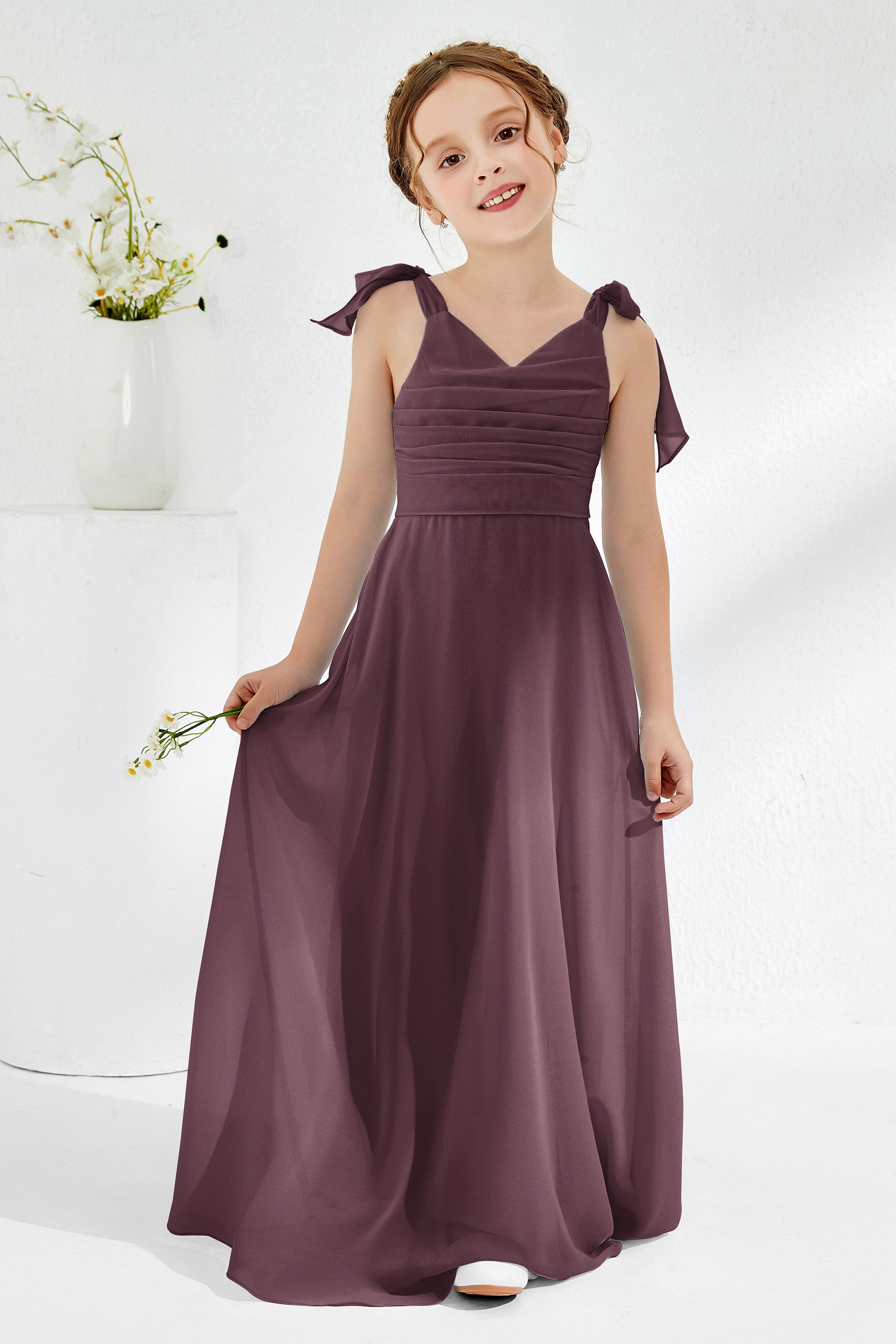 taffeta junior bridesmaid dresses Azazie Rowena Junior
