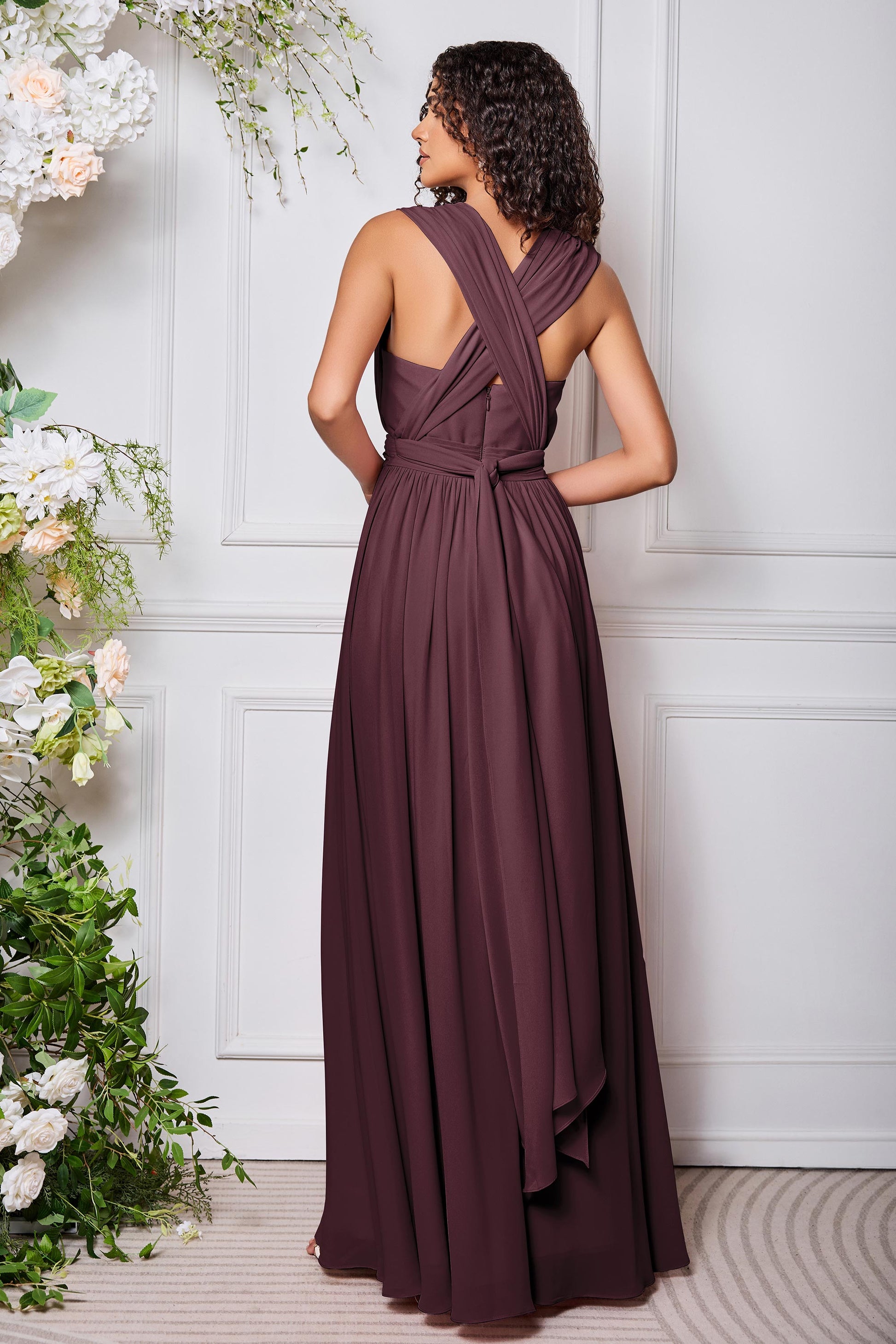 V-neck Sleeveless Chiffon Versatile Dresses – DUNTERY