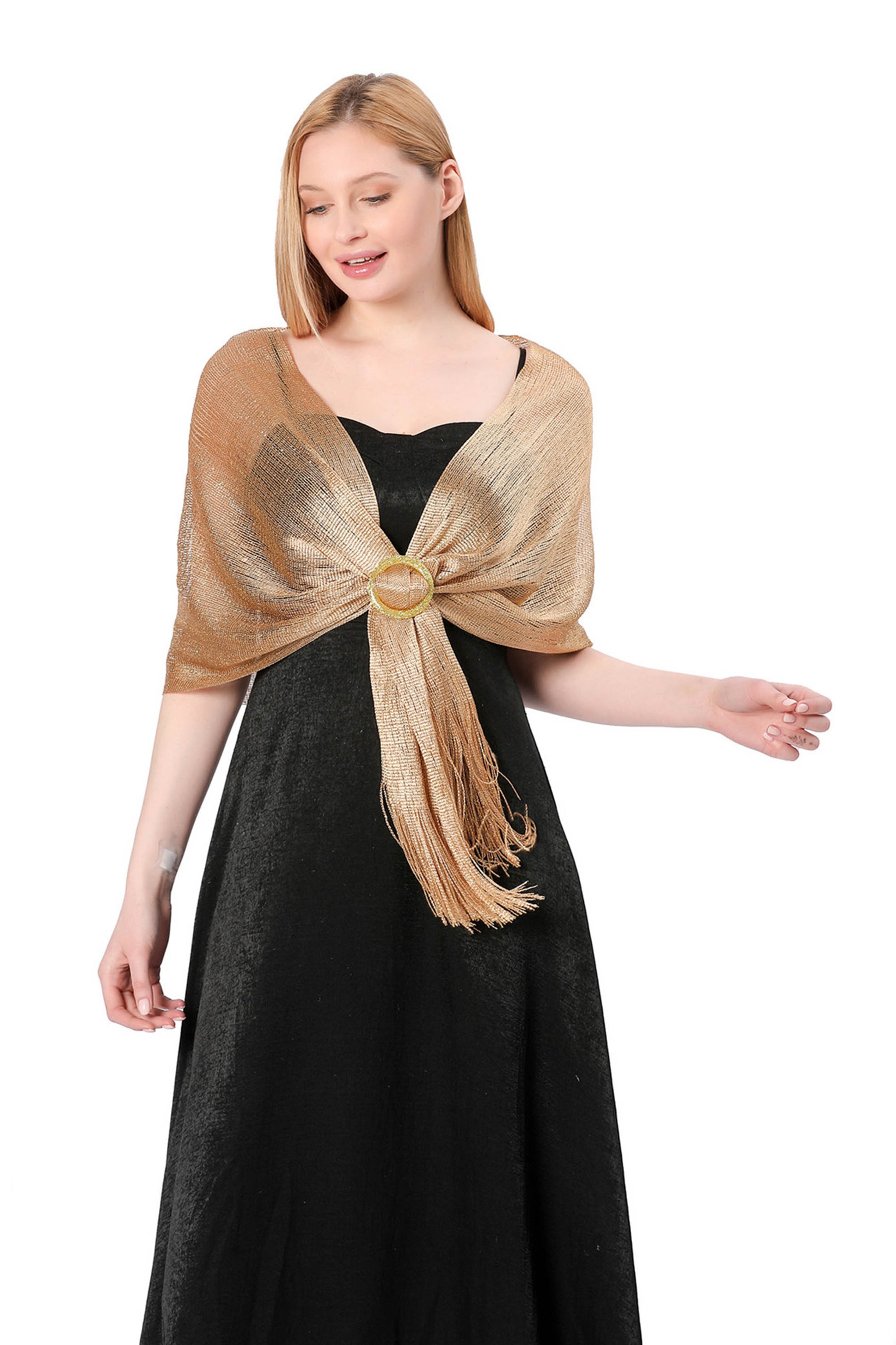 Party Polyester Tassels Solid Color Shawl Party Polyester Tassels Solid Color Shawl