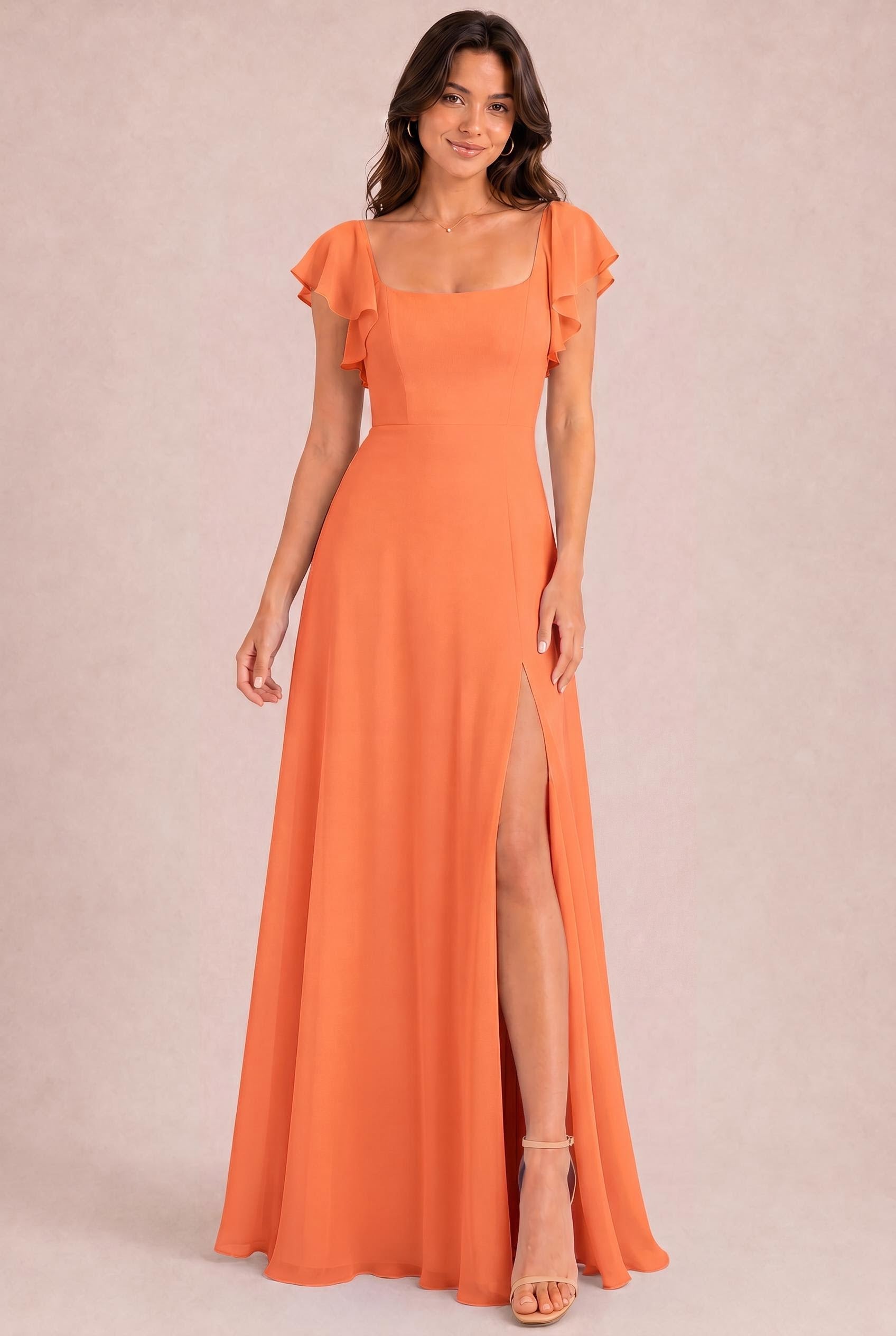 Chiffon A-Line Bridesmaid Dress