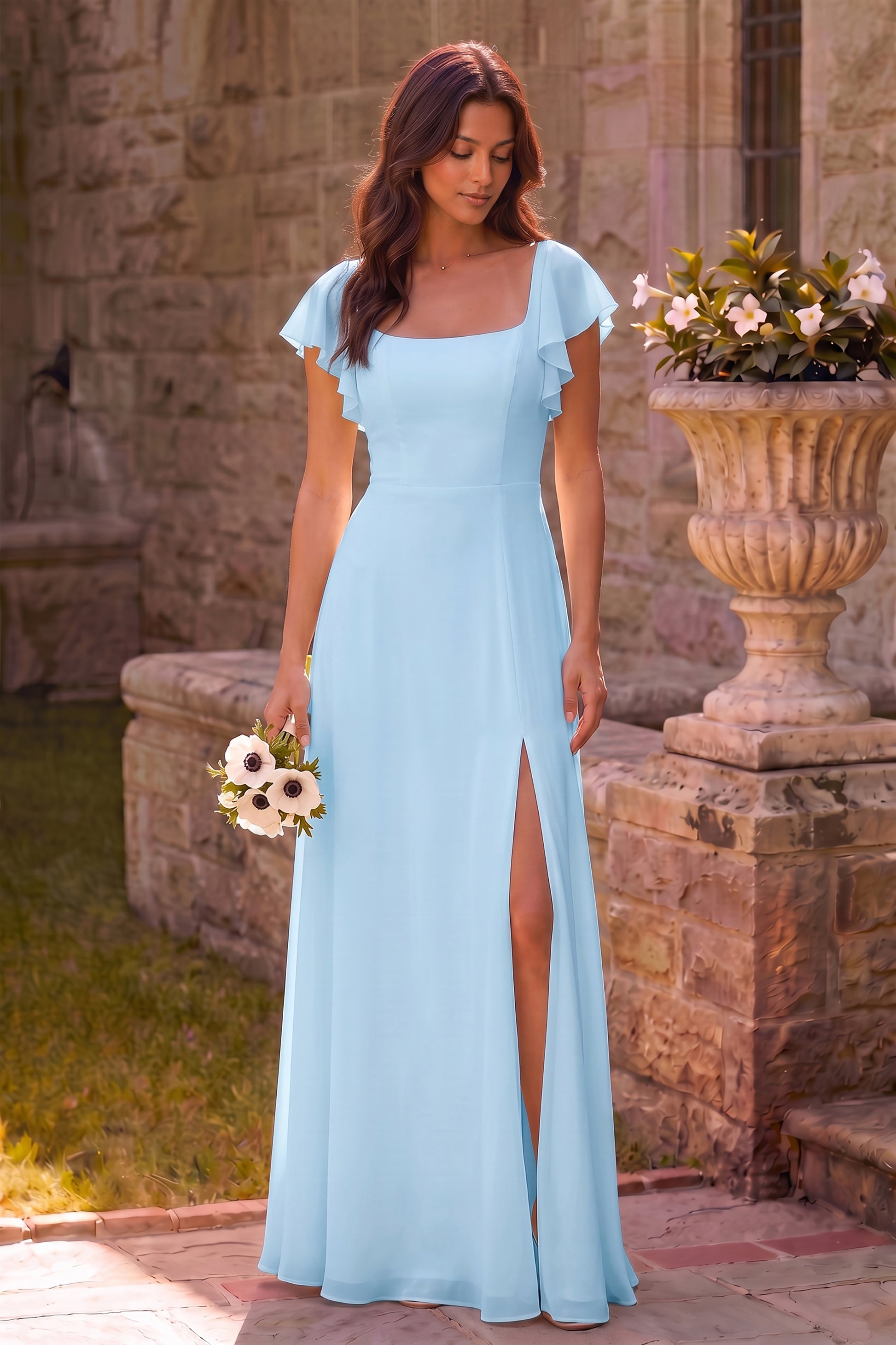 Chiffon A-Line Bridesmaid Dress