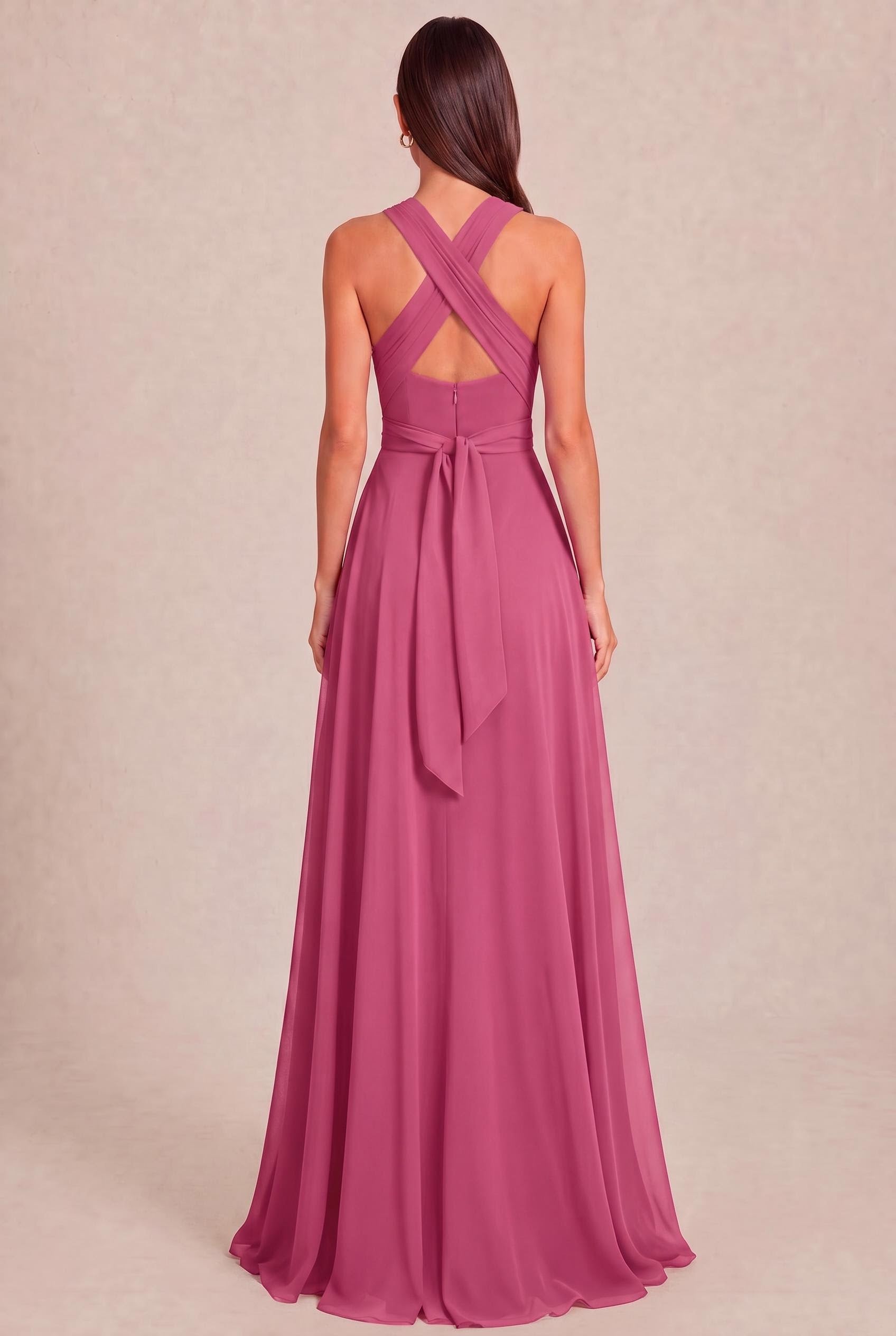 Convertible Chiffon A-Line Bridesmaid Dress