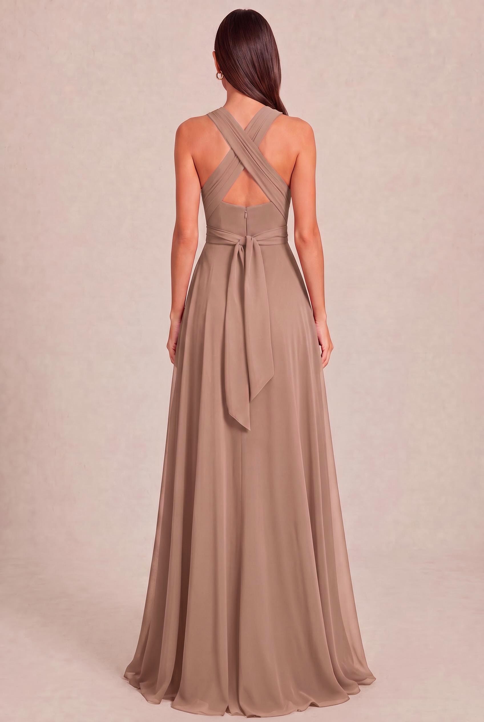 Convertible Chiffon A-Line Bridesmaid Dress