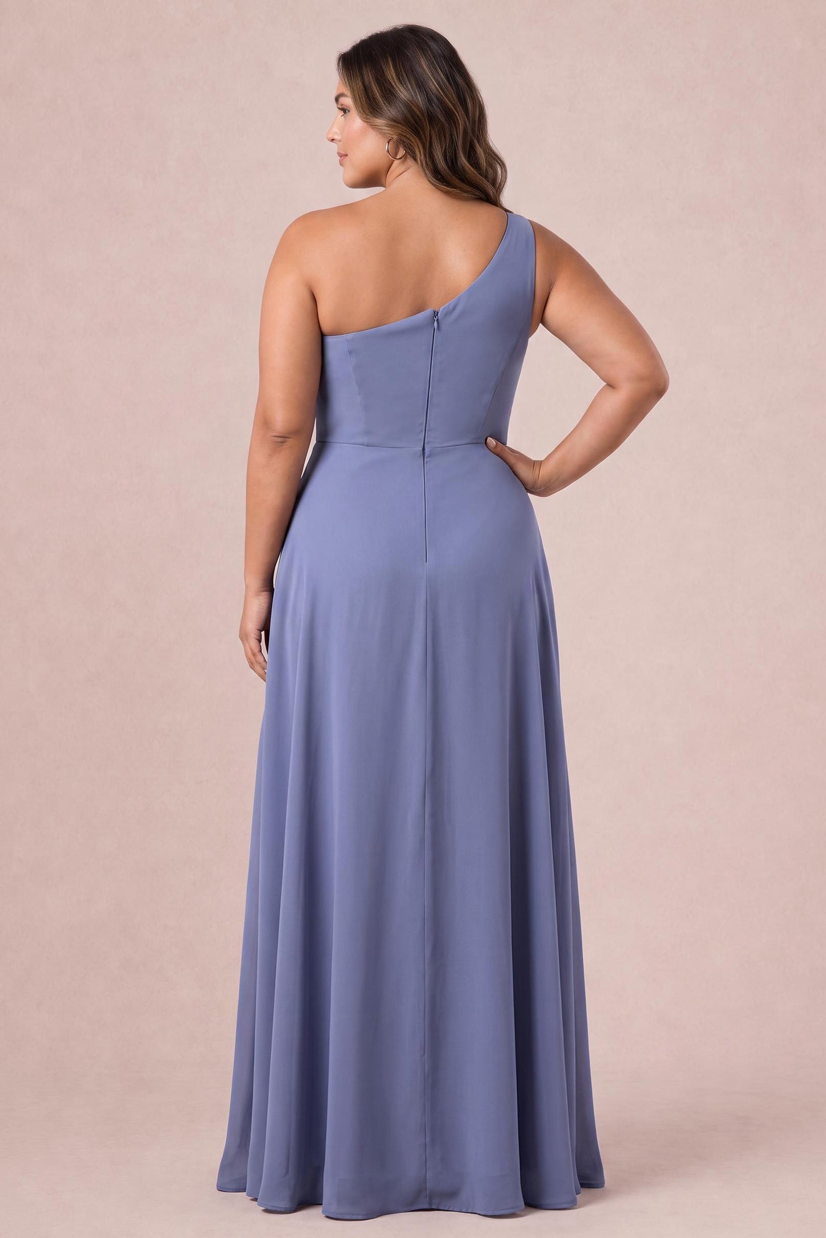 One Shoulder Chiffon Bridesmaid Dresses