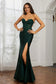 Sweetheart Applique Floor-Length Dress