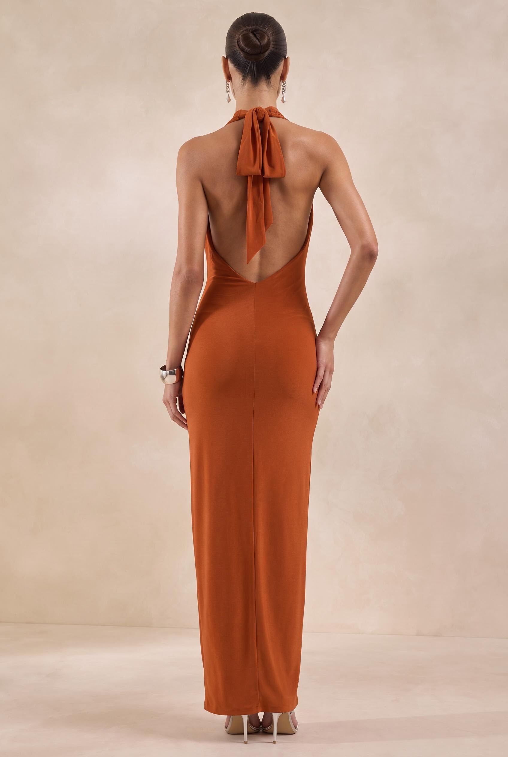 Halter Backless Maxi Dress