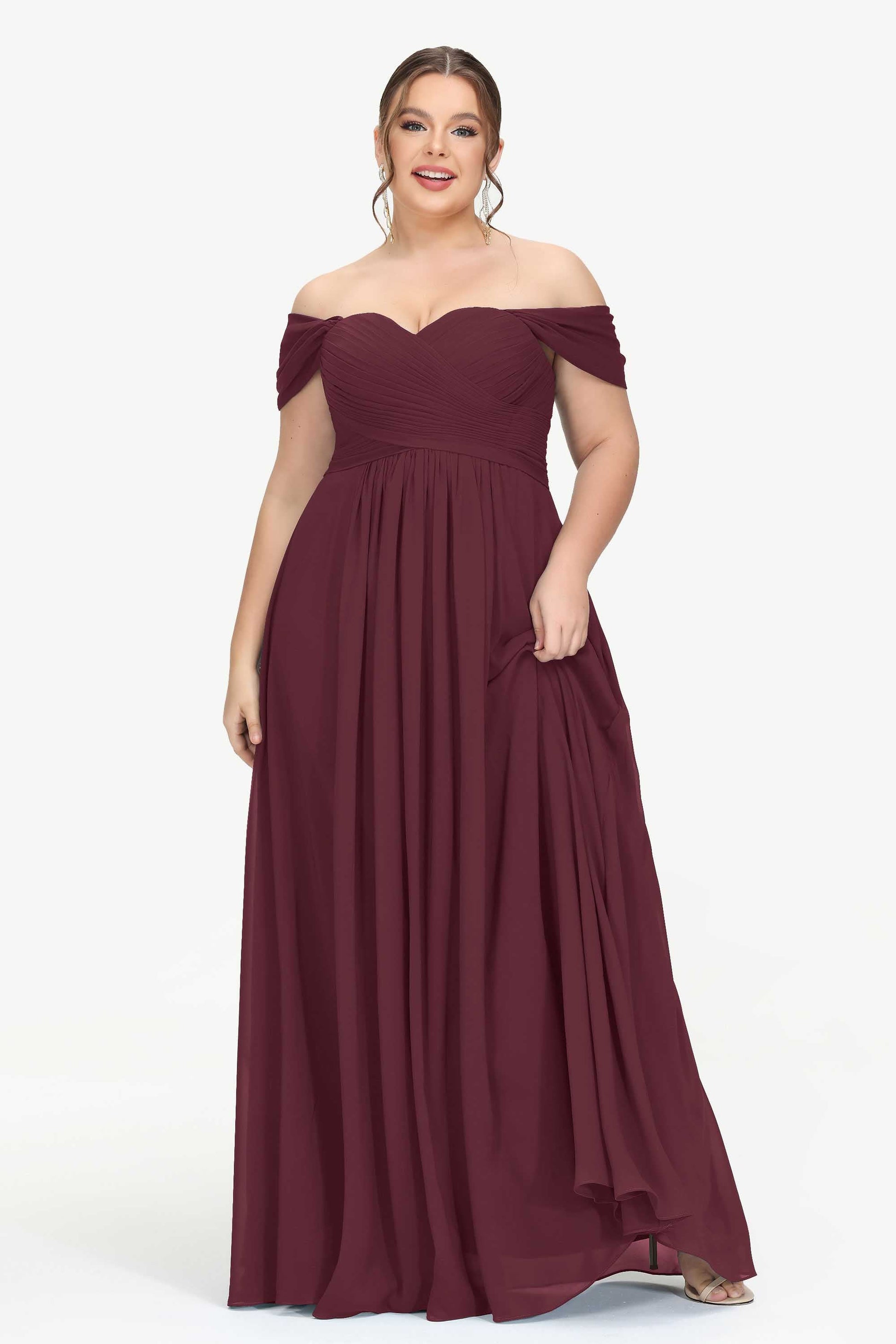 cabernet bridesmaid dress plus size Cabernet Bridesmaid Dress Matte Satin Size Large