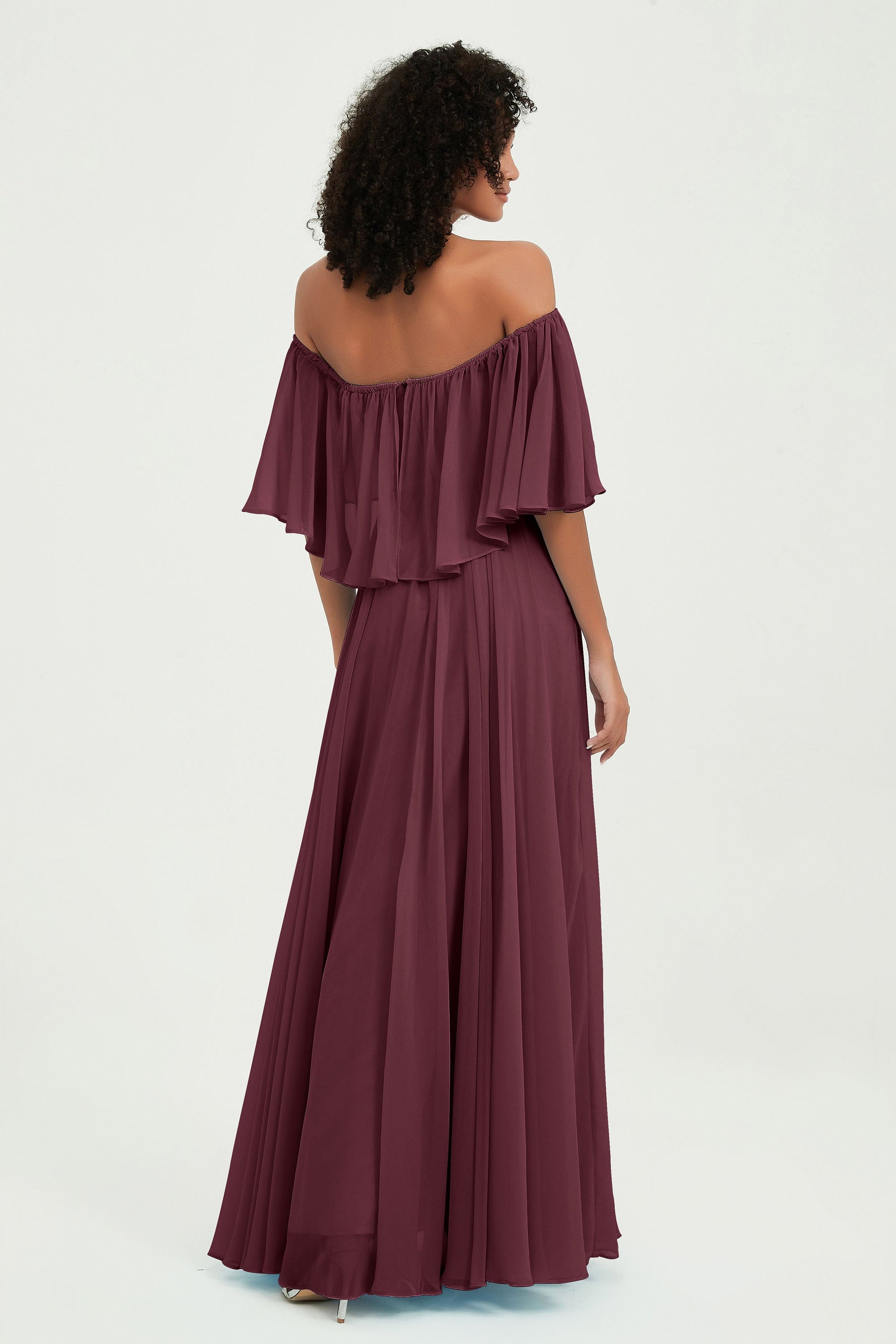 ruffle off the shoulder bridesmaid dress Off-the-Shoulder Bridesmaid Dresses & Gowns