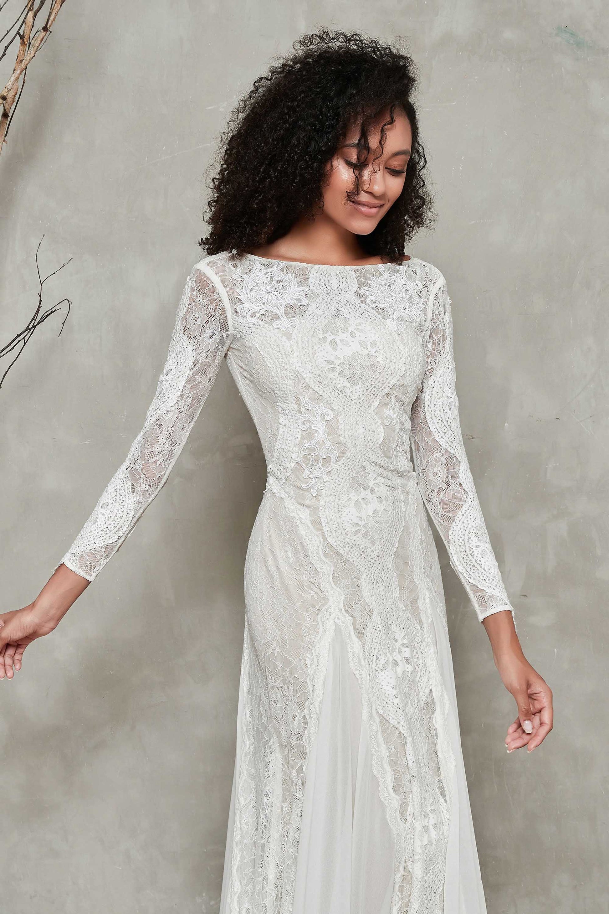 Pierlot  Open Back Lace Wedding Dress – Grace Loves Lace US