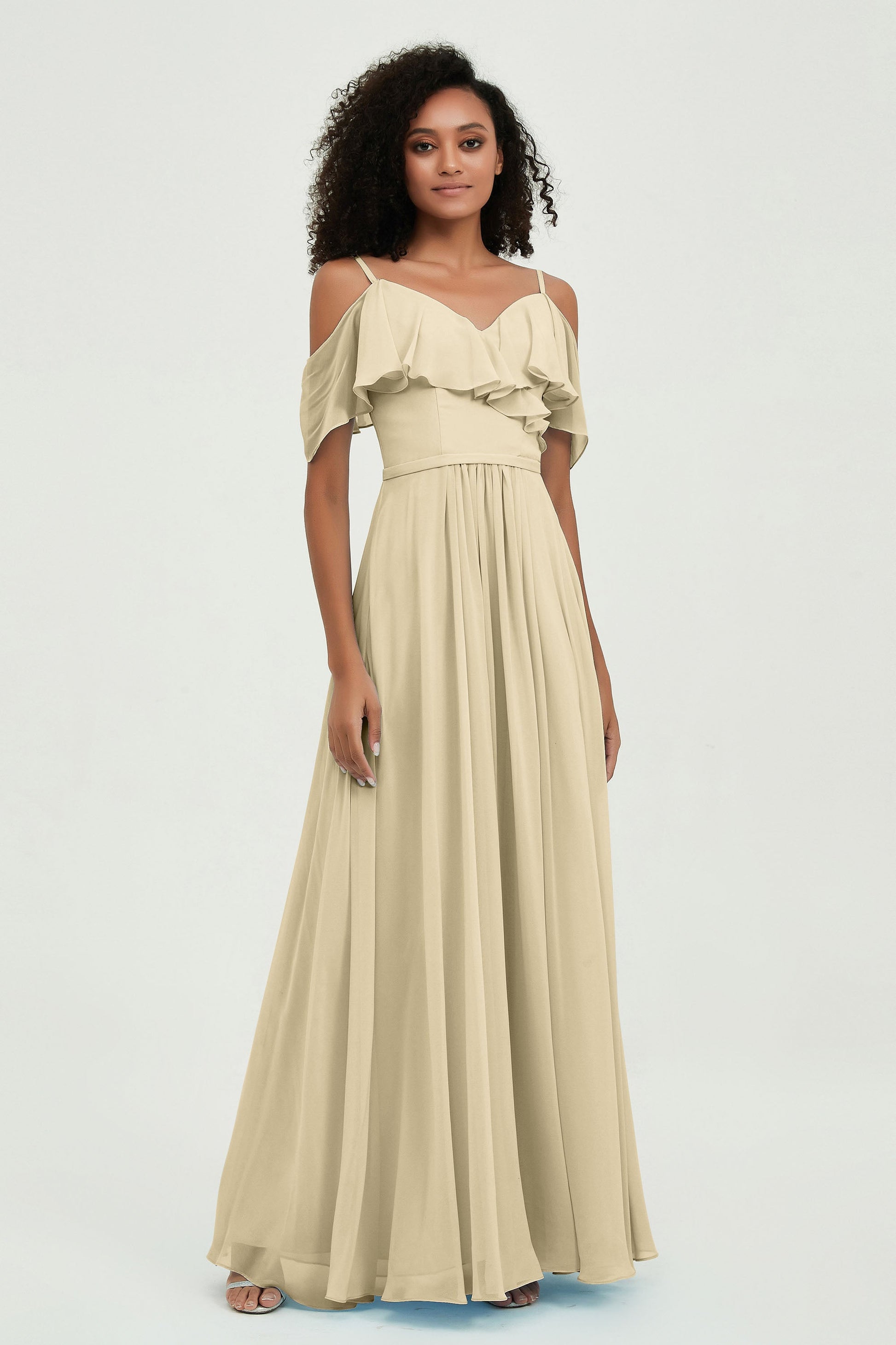 sofia maxi dress champagne HELLO MOLLY The Sophia Satin Maxi Dress Champagne Size XS